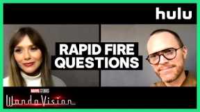 Quick Fire Questions: Elizabeth Olsen and Paul Bettany - Marvel Studio's WandaVision - Hulu