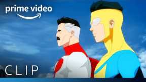 Invincible and Omni-Man Go Flying | Prime Video