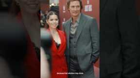 Matthew McConaughey and America Ferrera celebrate #TheLostBus in London.