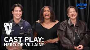Gen V Cast Play Hero or Villain | Prime Video
