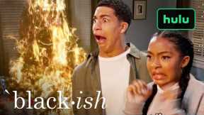 Dre Sets The Christmas Tree on Fire | black-ish | Hulu