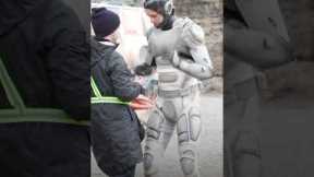 Good teammates help you remove your helmet, especially when you can’t. #Murderbot