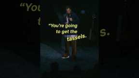 Anything but the tassels! #AdamSandler